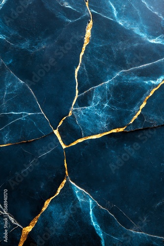 Deep Blue Marble Cracks