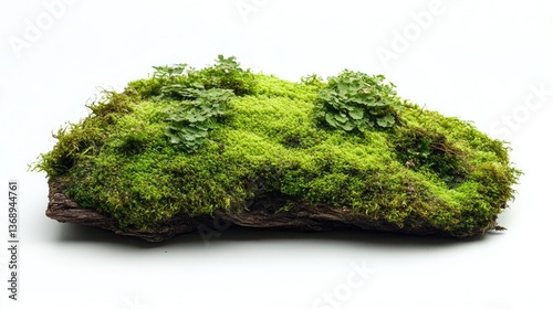 Moss wall and green wall decoration made of natural moss