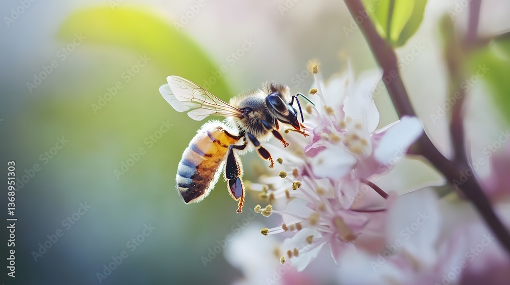 Honeybee on Spring Blossom Honeybee on Spring Blossom