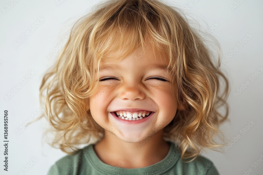 Joyful Toddler with a Radiant Smile Joyful Toddler with a Radiant Smile