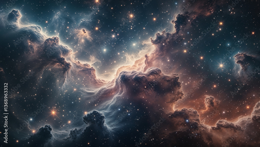 Fototapeta premium space nebula and galaxy