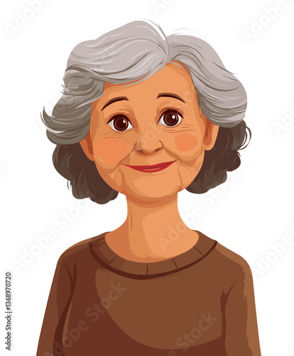 Cheerful elderly Latina woman enjoying a sunny afternoon at a local park with vibrant flowers surrounding her
