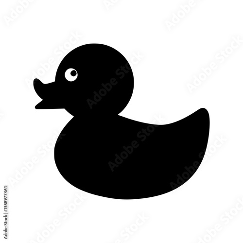 Rubber Duck Icon - Simple Vector Illustration