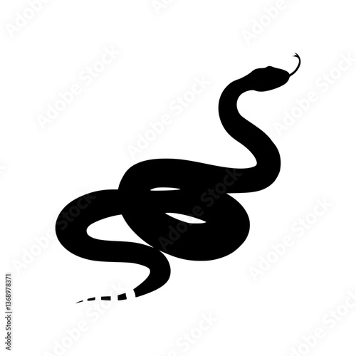 Wallpaper Mural Snake Silhouette Vector Graphic Torontodigital.ca