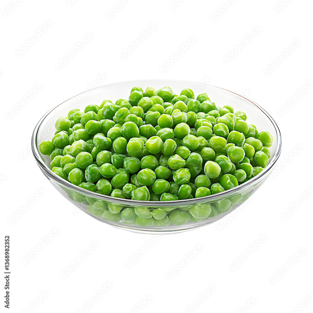 Green Peas in a Bowl Isolated on Transparent Background Green Peas in a Bowl Isolated on Transparent Background