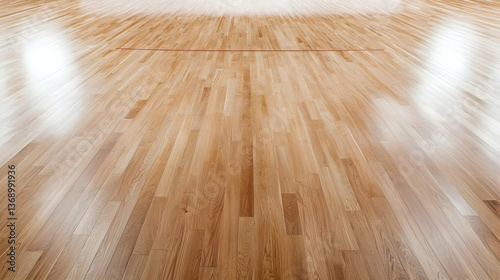 Light Brown Wooden Gym Floor