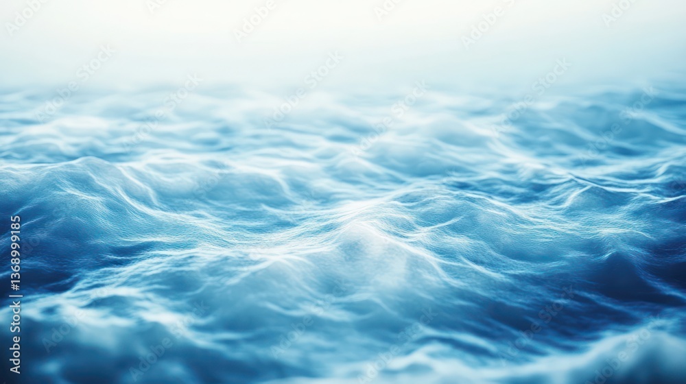 Fototapeta premium Calm ocean waves, coastal background, tranquil scene, nature wallpaper