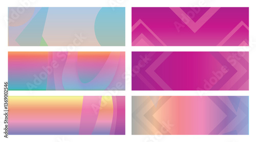 Abstract Colorful Gradient Backgrounds