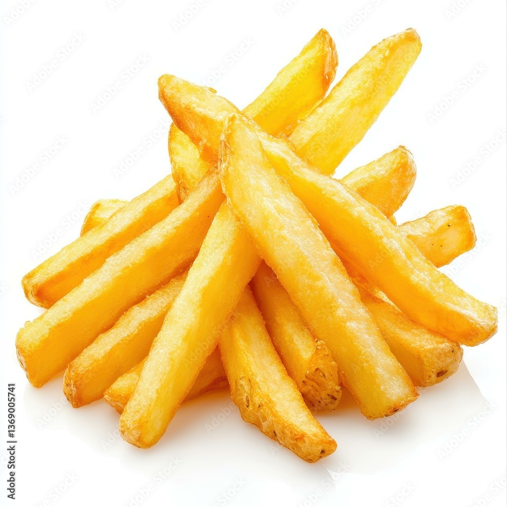 Crispy golden French fries, perfect for snacking or serving as a side dish with your favorite meals. Deliciously satisfying Crispy golden French fries, perfect for snacking or serving as a side dish with your favorite meals. Deliciously satisfying