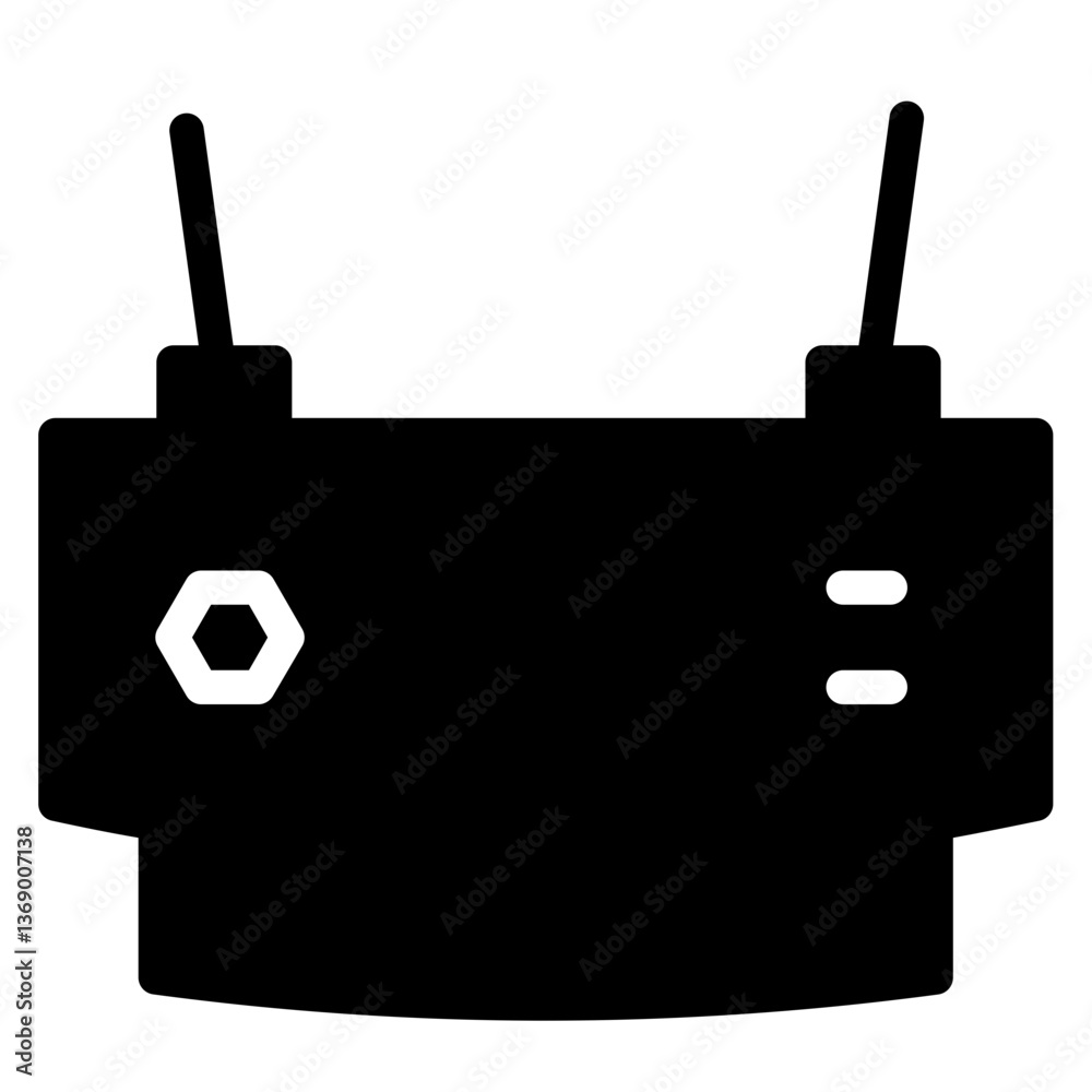 Router Modem Wifi Glyph Icon Router Modem Wifi Glyph Icon