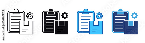 Specification icon sheet multiple style collection