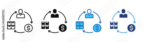 Buying icon sheet multiple style collection