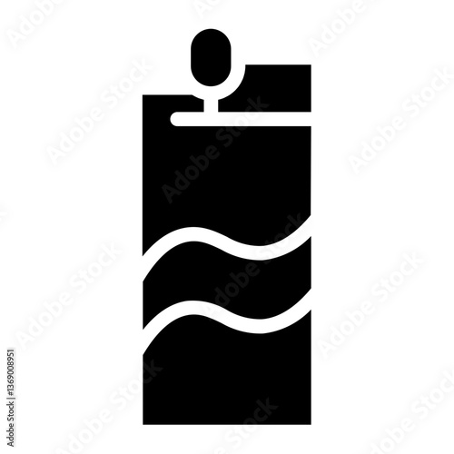 Lighter Fire Flame Glyph Icon