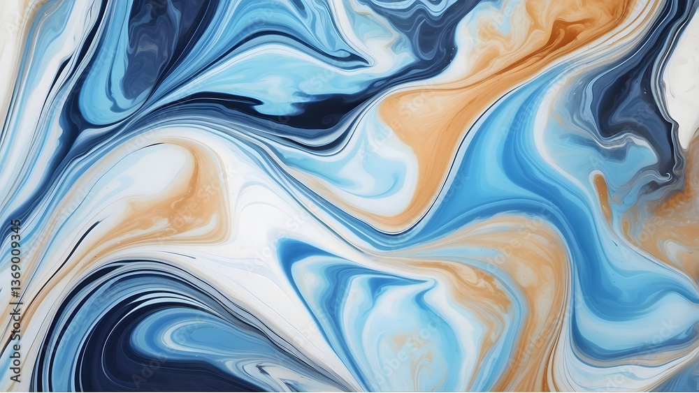 Obraz premium blue silk background