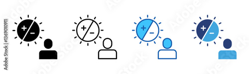 Exposure icon sheet multiple style collection