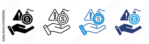 Threats icon sheet multiple style collection