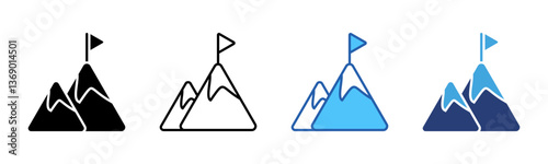 Goal  icon sheet multiple style collection
