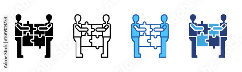 Puzzle icon sheet multiple style collection