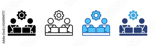 Co Worker icon sheet multiple style collection