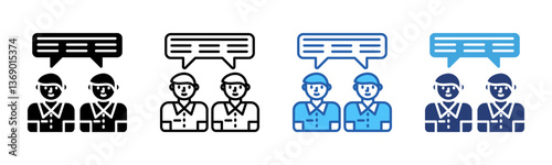Conversation icon sheet multiple style collection
