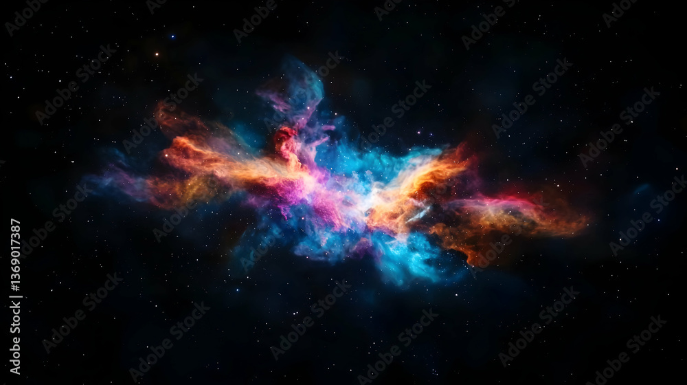 Fototapeta premium Colorful Nebula In Deep Space