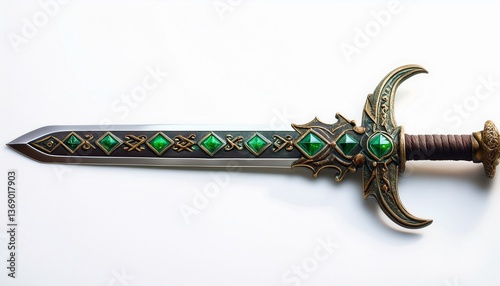 sword on a white