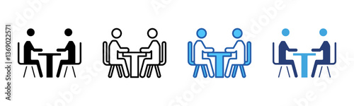 Mentoring icon sheet multiple style collection