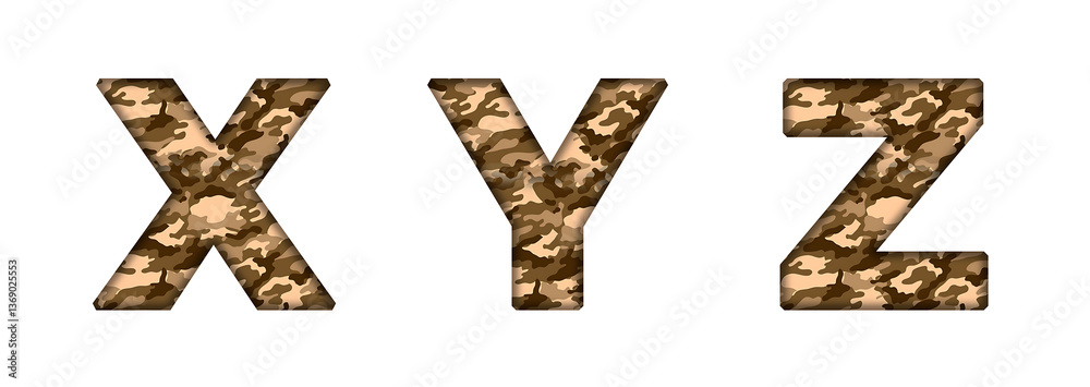 X, Y, Z Desert Camouflage Camo Army Military Alphabet letter text typography font copy transparent X, Y, Z Desert Camouflage Camo Army Military Alphabet letter text typography font copy transparent