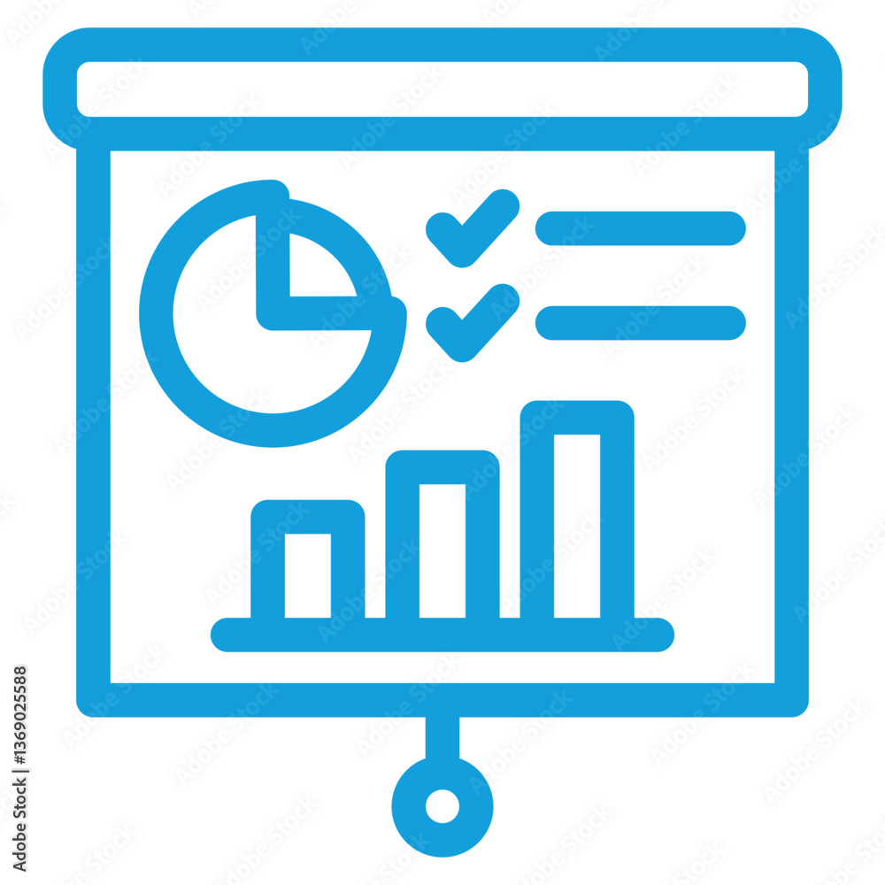 Report Presentation Icon Element For Design Report Presentation Icon Element For Design