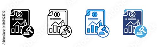 Legal icon sheet multiple style collection