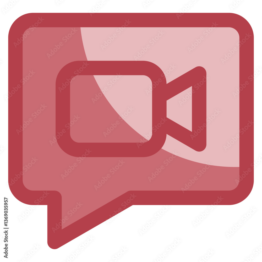 Fototapeta premium Video Call Icon Element For Design
