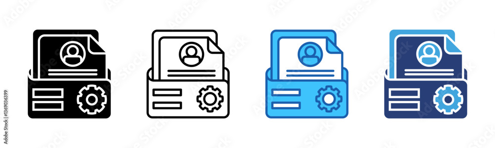 Portfolio icon sheet multiple style collection Portfolio icon sheet multiple style collection