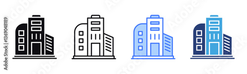 Company icon sheet multiple style collection