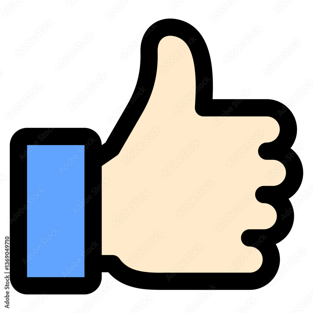 Thumbs Up Icon Element For Design