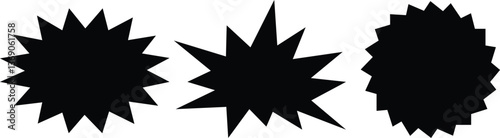 Comic Explosion Burst Shapes – Vector Speech Bubble, Pop Art Design Icons set Eps 10