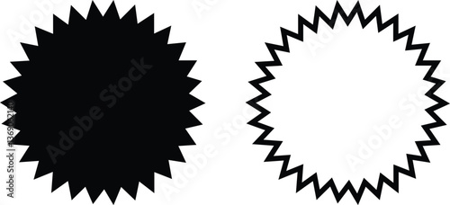 Comic Explosion Burst Shapes – Vector Speech Bubble, Pop Art Design Icons set Eps 10