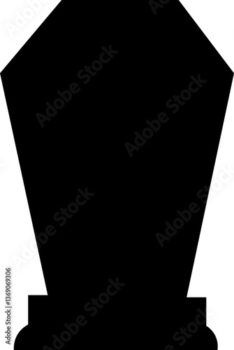 Tombstone Silhouettes Vector Grave, Headstone, Cemetery Icon Svg Icon