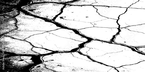 Black and white grainy halftone texture. Dust overlay textured scratched glitch effect for design vector Distress Grunge Texture. Seamless Pattern. Halftone Old, Retro Background. Broken, Cracked.  