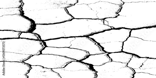 Black and white grainy halftone texture. Dust overlay textured scratched glitch effect for design vector Distress Grunge Texture. Seamless Pattern. Halftone Old, Retro Background. Broken, Cracked.  