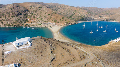Kolona beach in Kythnos, Greece photo