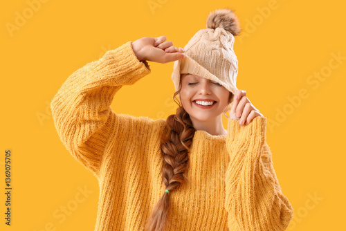 Beautiful happy young woman...