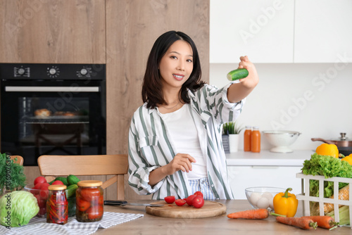 Beautiful young Asian woman...