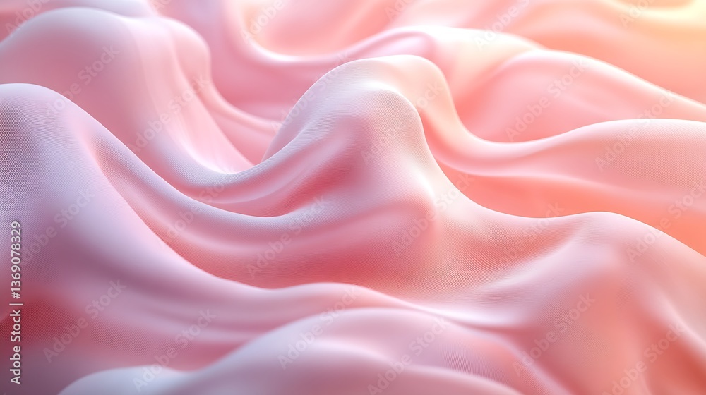 Obraz premium Soft Pastel Gradient Background, Smooth Dreamy Color Blending