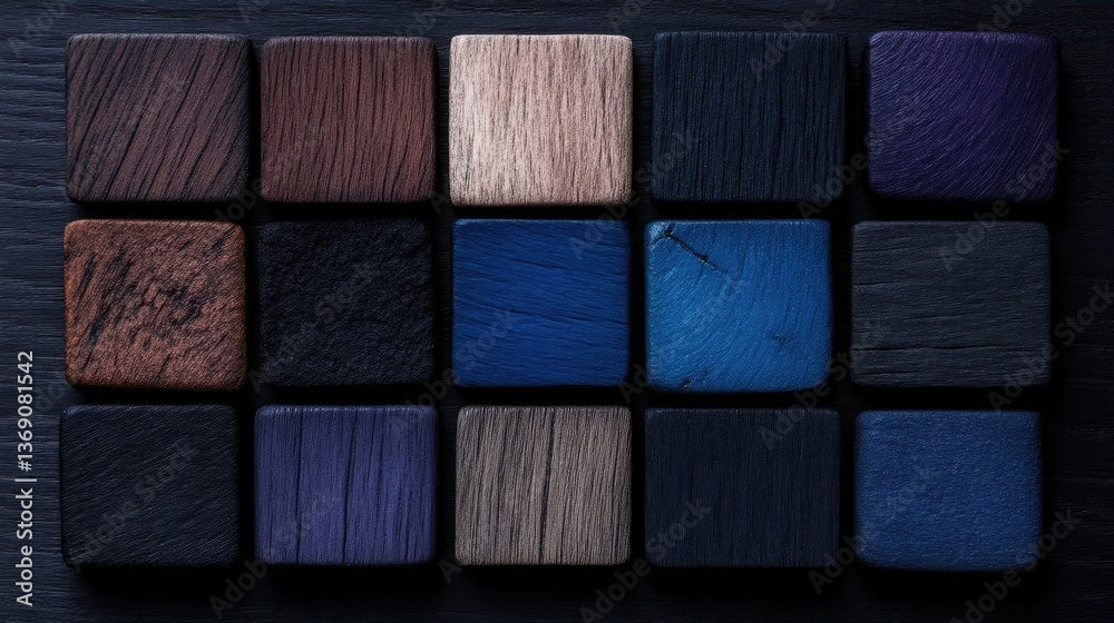 Wood stain color palette. Various shades of dark wood Wood stain color palette. Various shades of dark wood