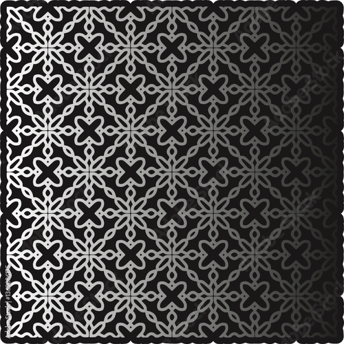 Pattern on metal. Abstract metallic background. Wallpaper with repeat pattern.