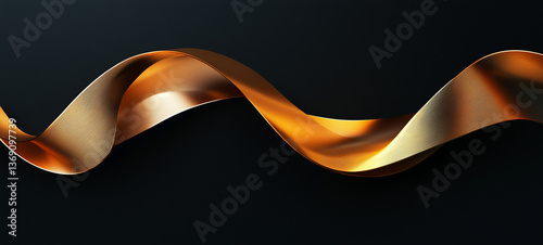 gold ribbon string