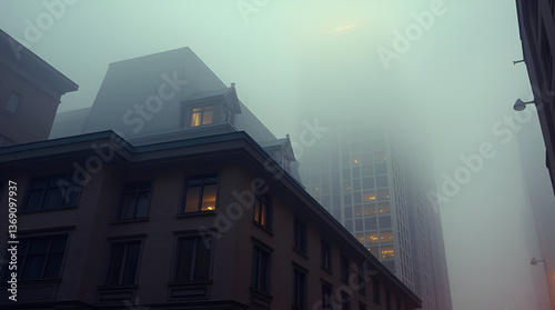 old building in the night