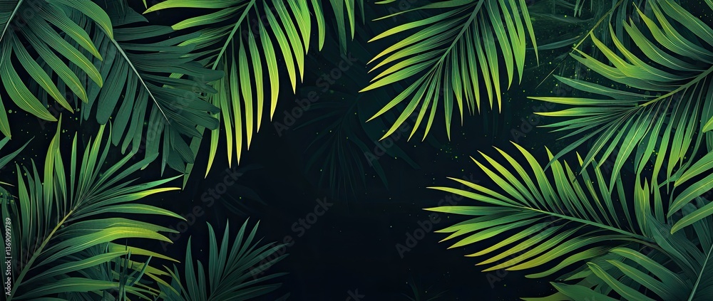 Fototapeta premium Lush Tropical Foliage