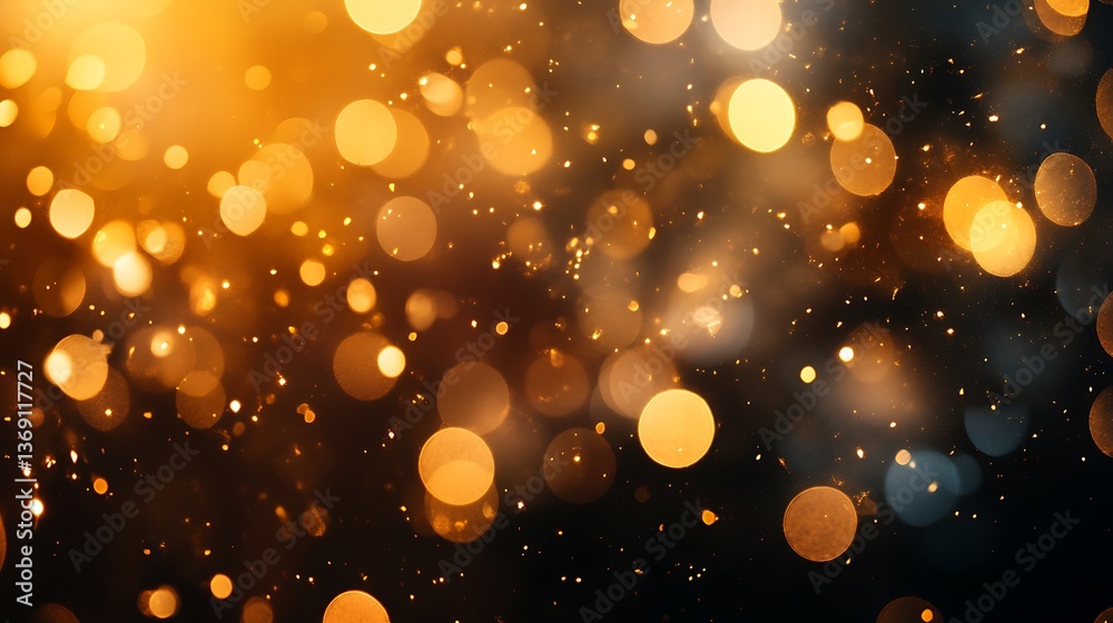 Elegant Abstract Golden Bokeh Lights with Glowing Sparkles on Transparent Background Elegant Abstract Golden Bokeh Lights with Glowing Sparkles on Transparent Background