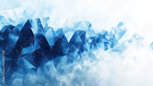 Blue Crystal Abstract Background Design
